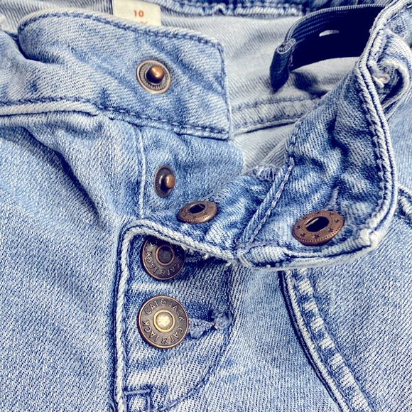 Cat & Jack Flare Super Stretch Heart Designed Pockets Girls Blue Jeans Size 10 ! - Picture 10 of 12